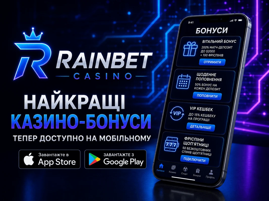 Бонуси Rainbet Casino Україна
