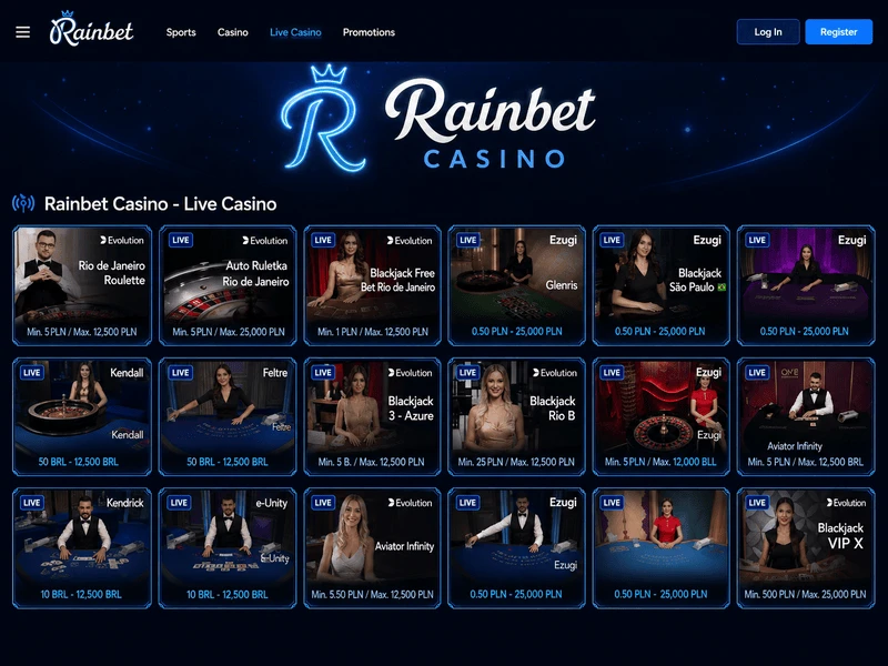 Rainbet Casino Live Казино Україна